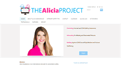 Desktop Screenshot of aliciaproject.org