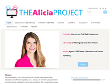 Tablet Screenshot of aliciaproject.org